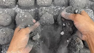 DUSTIEST SMOKEY GRITTY BLACK SAND DRY CRUMBLING ON FLOOR// EXTREMELY SMOKEY🌪️🩶⚠️