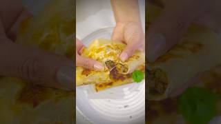 WARNING ❗️Addictive cheesy beef garlic flatbread ahead 🤤🔥 Proceed with Caution #viral #shorts