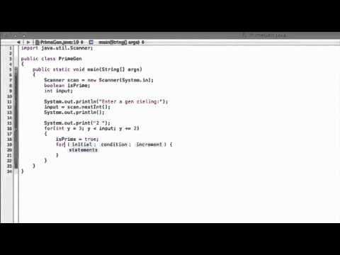 Prime Generator Tutorial in Java - Read Description - YouTube