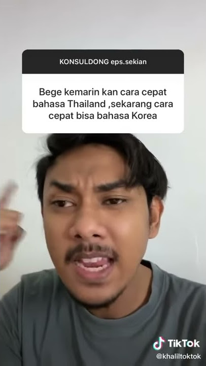 Cara cepat belajar bahasa korea pakek lagu tiktok @KHALIDTOKTOK