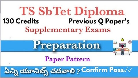 Ts SbTet diploma supplementary exam paper pattern - preparation , confirm pass, previous questions