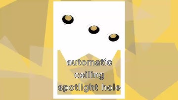 SketchUp automatic ceiling spotlight opening hole