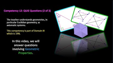 TExES 7-12 (235) Math Exam Competency 12: Quiz Part (2 of 3)