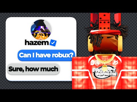 I DM'd 100 Roblox Developers And Asked For ROBUX