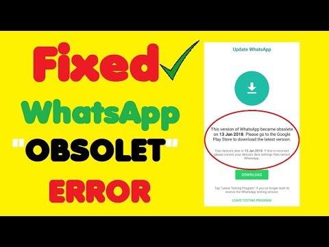 [Fixed] WhatsApp ‘Obsolete’ Error : Here's How I Solved Whatsapp Version Is Too Old Error