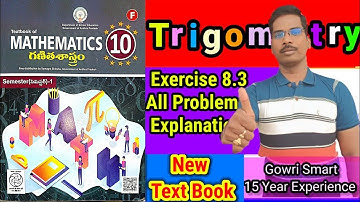 10th Class Maths New Syllabus|| Chapter-8|| Trigonometry|| Exercise 8.3|| Must Watch Video || #viral