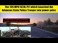 FATAL Police Pursuit - Watch Trooper go AIRBORNE | Dashcam and Photos  -  Arkansas State Police