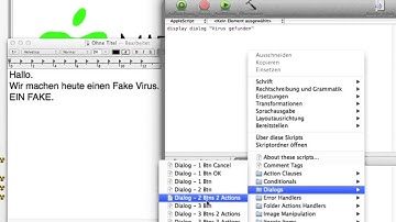 AppleScript Editor 004# Fake Virus