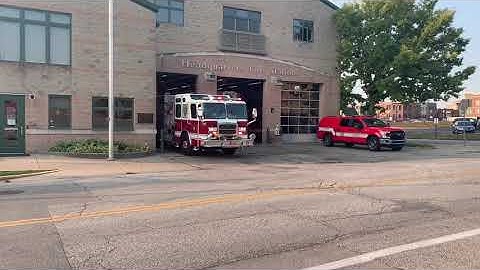 Bloomington Fire Department NEW Engine 1 Responding