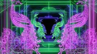 Vj Loop 43 | Peacock On Art Deco | Neon 4K Loop | Vj Loop | Led Wall Background Vj Loop #vjayush#art screenshot 4