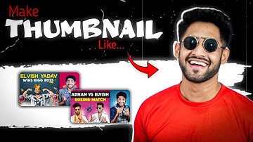 @Thugesh  jaisa thumbnail | Thugesh jaisa Thumbnail Kaise Banaen -2023 | Thumbnail Thugesh