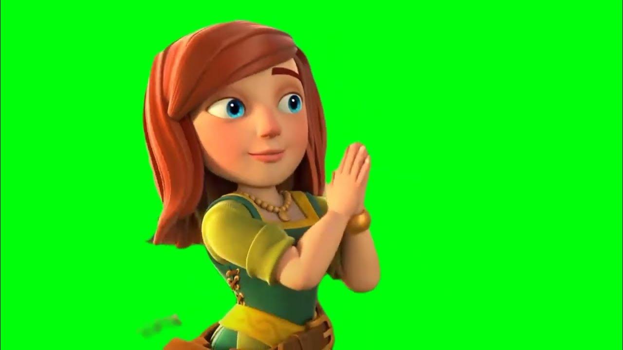 Clash of Clans Villager Clap Green Screen Download Link YouTube