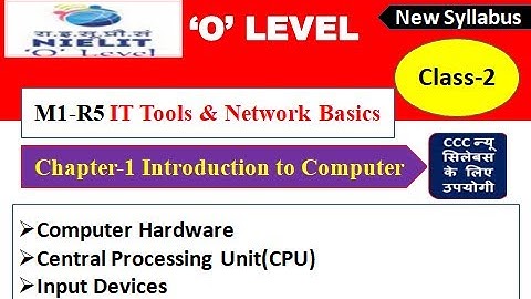 IT Tools & Network Basics (M1-R5) || Class 2 || Chapter-1 | O Level New Syllabus | programmingpro