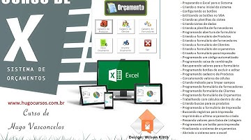 Sistema de Orçamentos Excel VBA - Aula 05 - Criando as planilhas