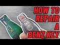 How to fix mercedes benz key fob not working  key fob repair  key not detected  cluster dead