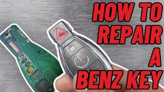 HOW TO FIX MERCEDES BENZ KEY FOB NOT WORKING | KEY FOB REPAIR | KEY NOT DETECTED | CLUSTER DEAD