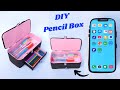 DIY Pencil Case/ How to make Mobile Pencil Box with wasted cardboards/ Best out of waste