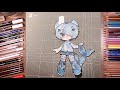 How to make paper doll gacha club  diy  draw so easy anime