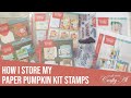 How I Store My Paper Pumpkin Kit Stamps