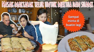 FIRST TIME COOKING EGG MARTABAK FOR MY HUSBAND AND IN-LAWS || UNTIL THEY ASKED TO MAKE IT AGAIN
