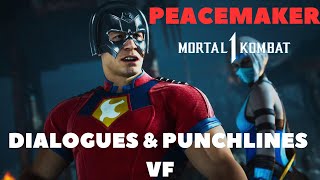 MORTAL KOMBAT 1 - PEACEMAKER(John Cena) Toutes les Intros Dialogues & Punchlines VF