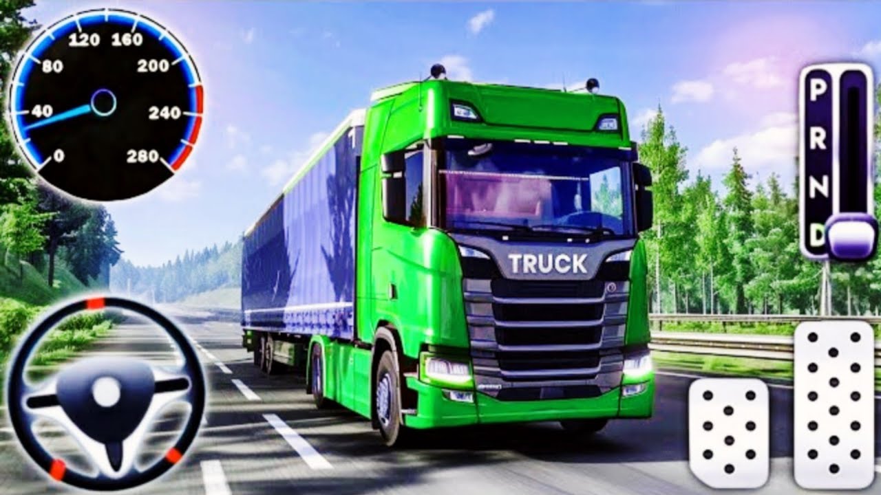 US Cargo Truck Simulator 3D - Epic Offroad & City Delivery Missions - Gameplay 