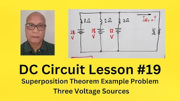 DC Circuit Lesson #19 __ Superposition Theorem Example Problem @ProfDavidJDelosReyes