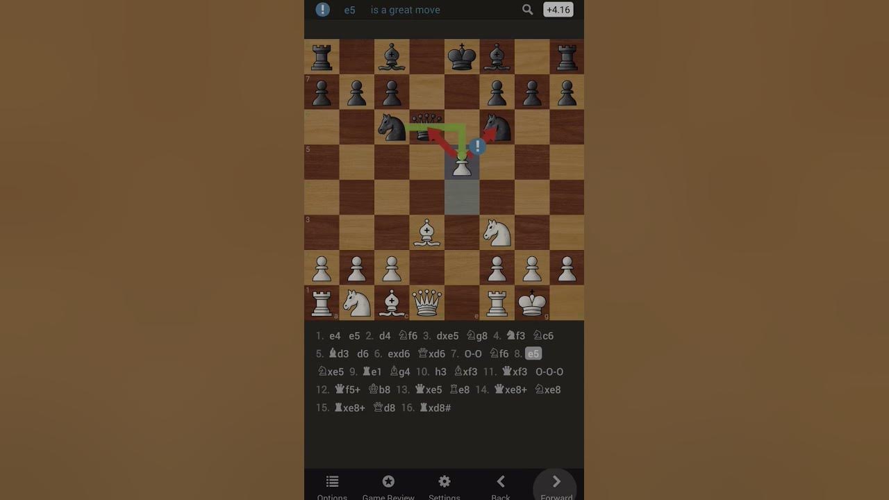 Мат легаля в шахматах. B06 Modern Defense Chess.