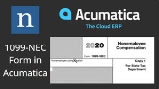 1099 NEC Processing - Acumatica Cloud ERP