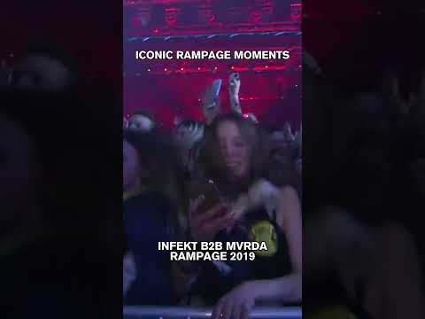 ICONIC RAMPAGE MOMENT - INFEKT B2B MVRDA #dubstep #rave #edm #bass #festival #riddim