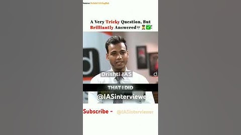 A Very Tricky Question 🌟 Siddharth Shukla | Upsc Interview  #shorts #viralshort #youtubeshorts