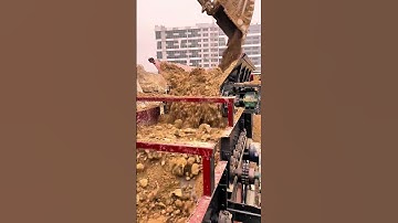 1560 Mud and Stone Separator Working Video#Soilandrockseparator #quarry #quarrymachine #mine