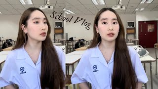 School vlog สาธิตมศวประสานมิตร | makeup/ school life/ korean town/ shopping