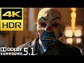 The jokers bank robbery in imax  the dark knight 2008 movie clip 4kr