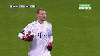 Manuel Neuer vs Atletico Madrid (Home) UCL 2016-17 HD 720p