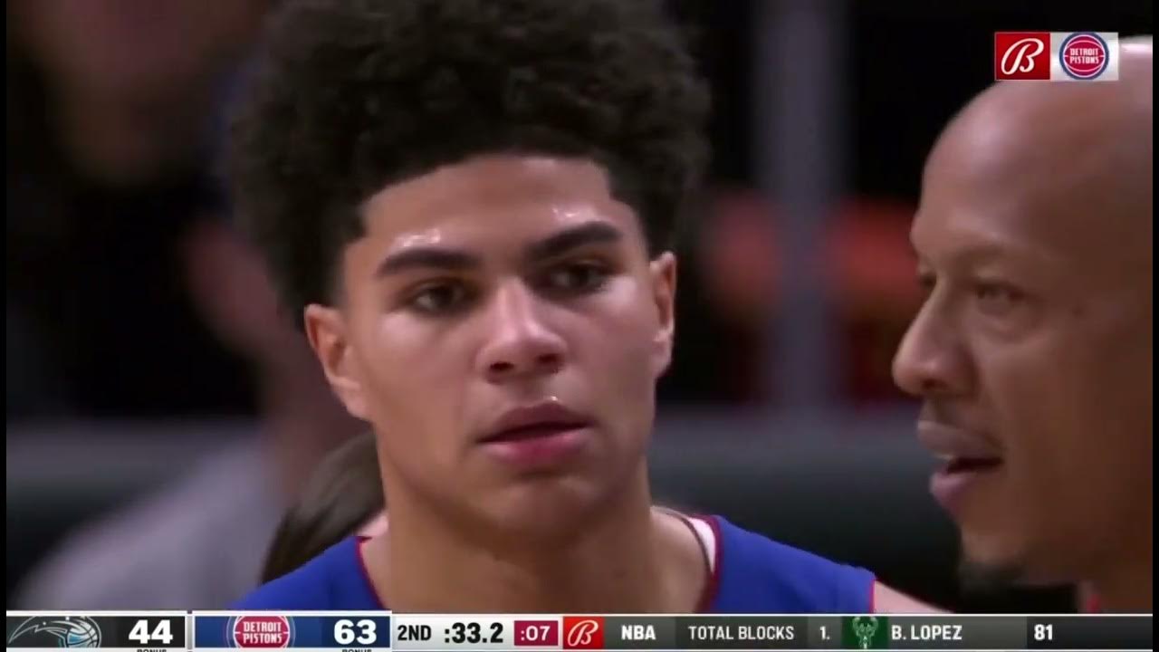 Magic/Pistons Brawl Full Sequence YouTube