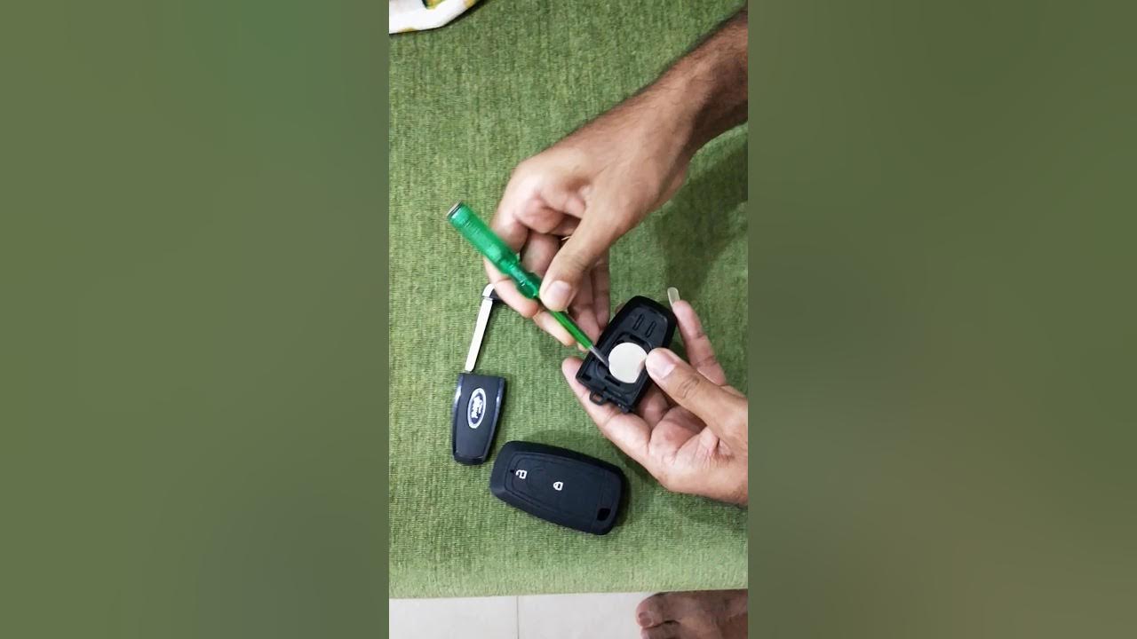 How to remove Ford Aspire Car key battery YouTube