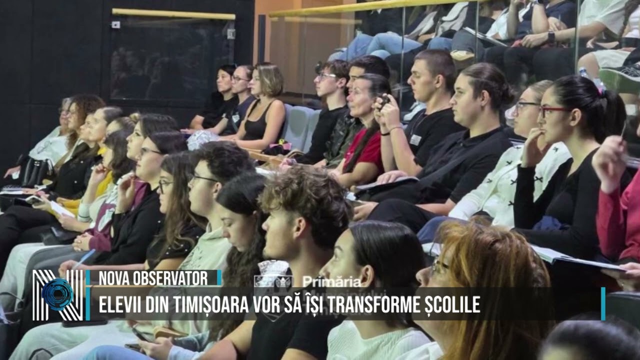 ELEVII DIN TIMIȘOARA VOR SĂ ÎȘI TRANSFORME ȘCOLILE