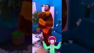 NO WAY!!! Just look how she was scared Bear Costume Unexpected PRANK by SKITS