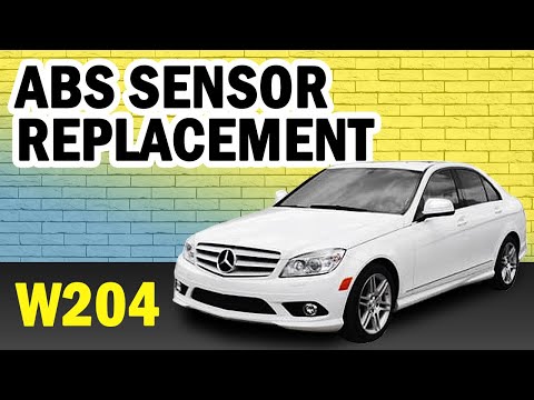 Mercedes-Benz W204 C-Class ABS Sensor Replacement DIY (2008-2014)