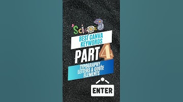 Best canva keywords for typography letters & elements #shorts #canvatutorial