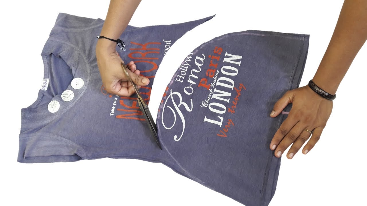 Diy Idea From Tshirt New Idea Best Out of waste By Hand made