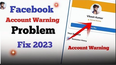 Facebook Account warning kaise hataye |Facebook account restricted problem Fix | @vktechnical2974