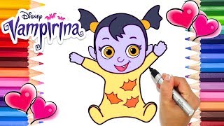 Baby Nosy Vampirina Coloring Page |  Vampirina Coloring Book | Vampirina Coloring Pages Disney Jr.