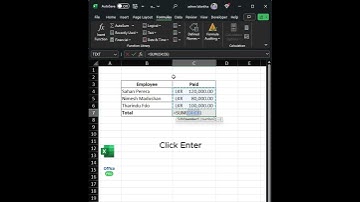 Work easy with AutoSUM.. #excel  #msofficeskills #msoffice