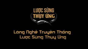 Làng Nghề Lược Sừng Thụy Ứng