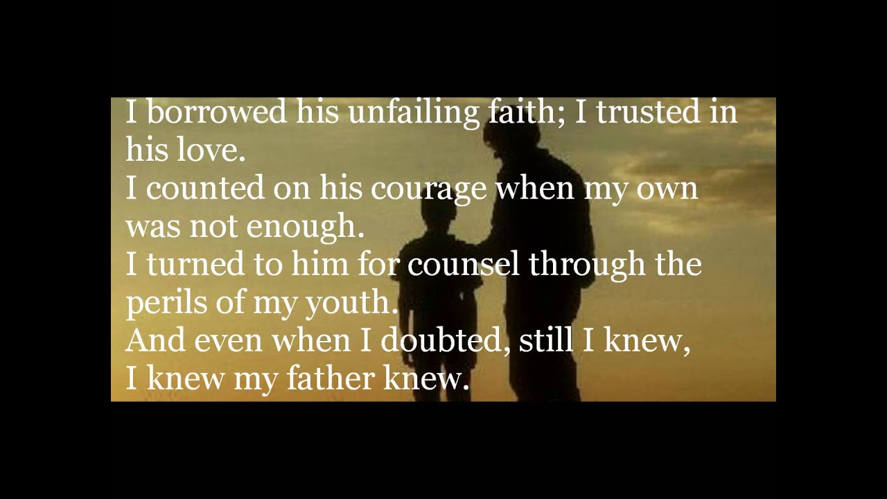 I Knew My Father Knew - James Loynes