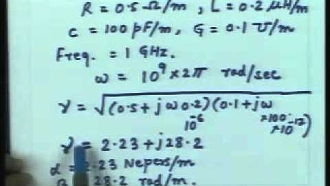 lecture 3 : Transmission Lines and Electromagnetic waves