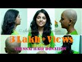 Indian women headshave • Dry shave • Straight razor • Long hair shave • Chennai Hair Donation •