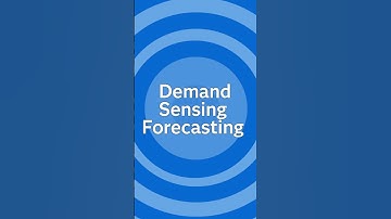 Demand Sensing Forecasting for Improved Accuracy #sassoftware